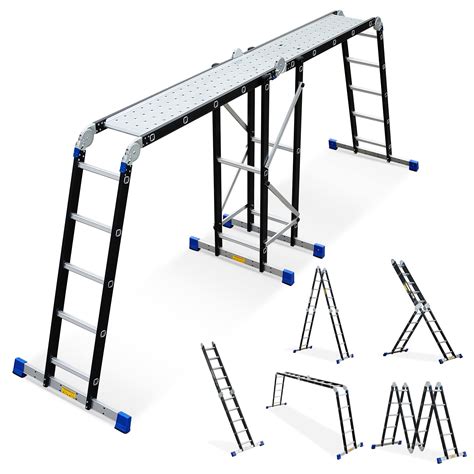 Bryner Folding Ladder And Scaffolding Platform Ft Multi Purpose