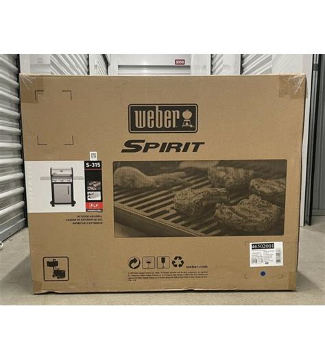 Weber Spirit S 315 3 Burner Propane Gas Grill In Stainless