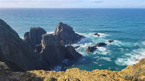 Praia De Odeceixe Mar Beach Atlantic Ocean Hiking Rota Vicentina The