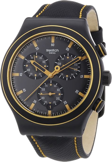 Swatch Mens Quartz Watch New Irony Chrono Noho Time Yvb400 With