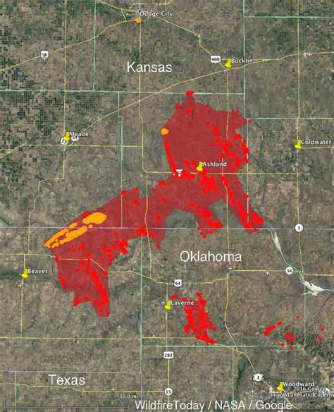 Oklahoma Current Fire Map - Gretel Hildagarde