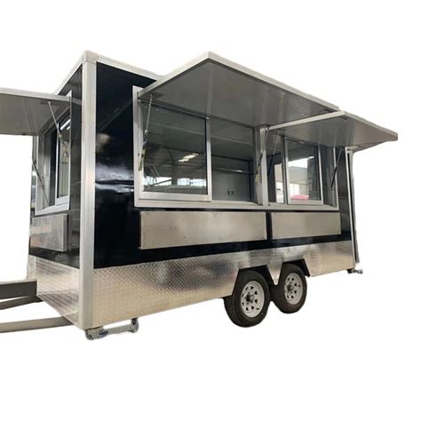 Fast Food Trucks Mobile Catering Trailer Food Vending Van Ice Cream Hot