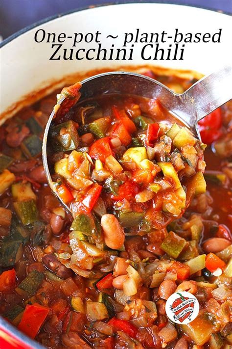 Easy Vegan Zucchini Chili Recipe Vegan With Gusto Recipe Easy