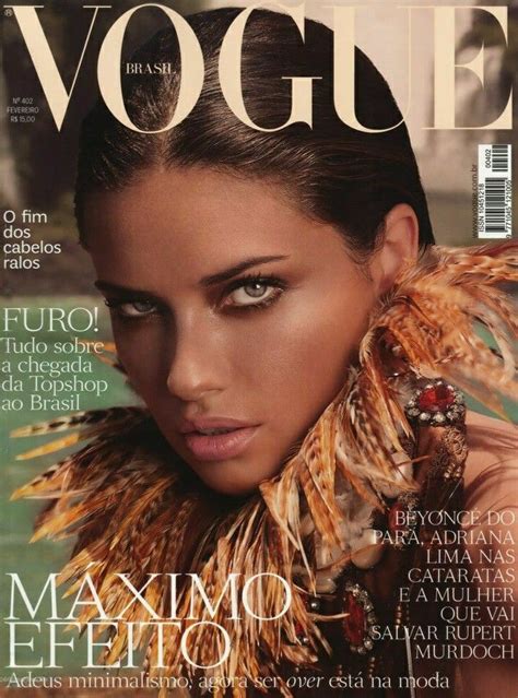 ADRIANA LIMA VOGUE BRAZIL 2012 FEBRUARY COVER Vogue Brasil