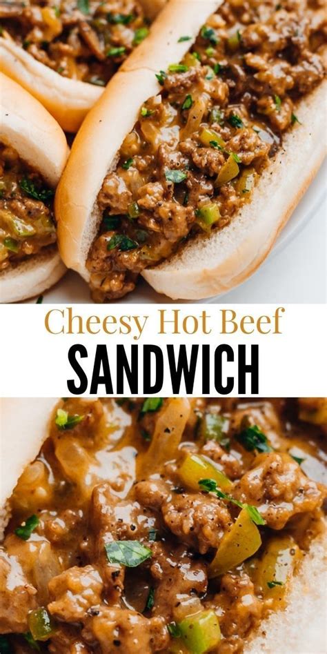 Cheesy hot beef sandwich – Artofit