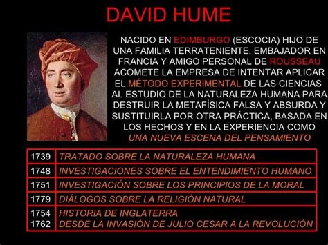 David Hume Edimburgo Escocia Fil Sofo Economista