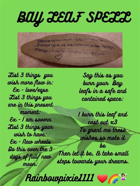 Bay Leaf Spell For Manifesting And Protection