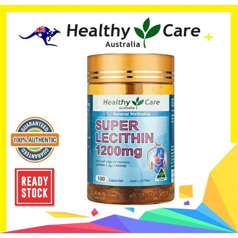 Healthy Care Australia Super Lecithin 1200mg 100 Capsules Shopee Malaysia