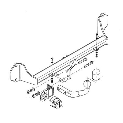 Tow Bar STEINHOF STB043 BMW F30 F31 Trodo