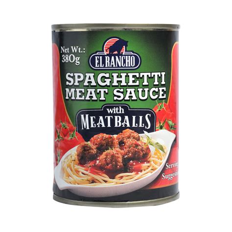 El Rancho Spaghetti Meat Sauce With Meatballs 380g