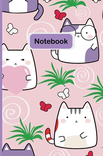 Cute Cat Notebook Cute And Colorful Kawaii Kitty Cats Notebook Journal