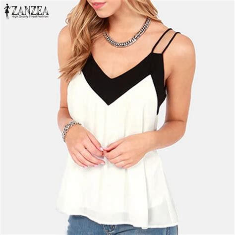 Zanzea Summer Style 2018 Women Sexy V Neck Casual Sleeveless Halter