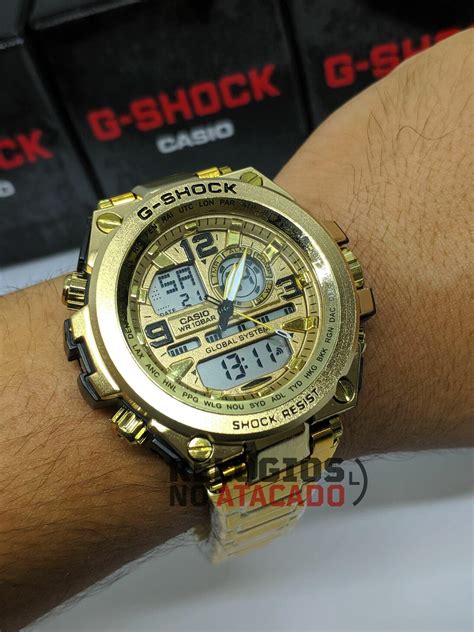 Comprar Relógio Masculino G Shock Metal Iron Man 2020 P aço dourado