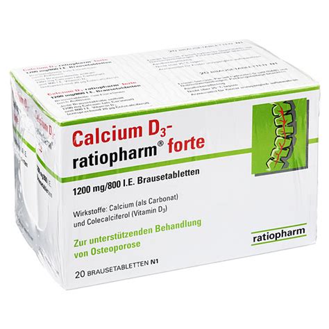 CALCIUM D3 Ratiopharm Forte Compresse Effervescenti 40 PZ Erbofarma