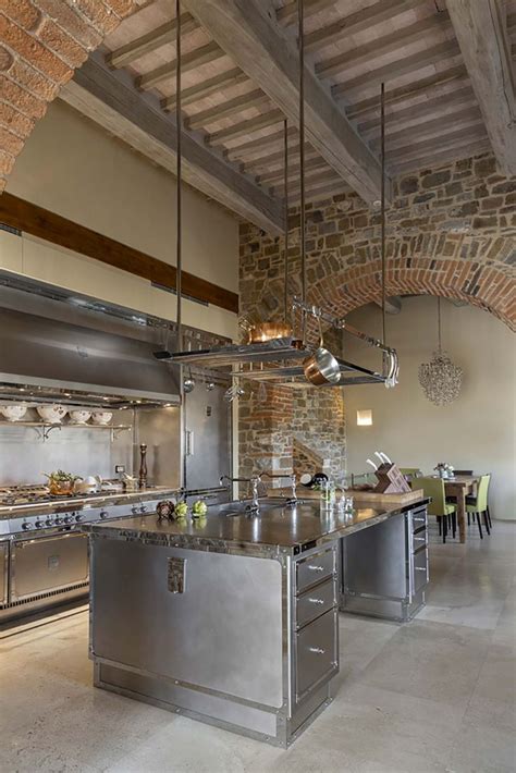 Elegant And Bright Luxury Kitchen Officine Gullo Restaurant Kitchen