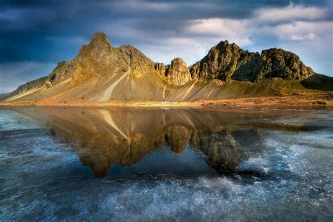 Eystrahorn Reflection On Ice Photograph By Nader El Assy Fine Art America