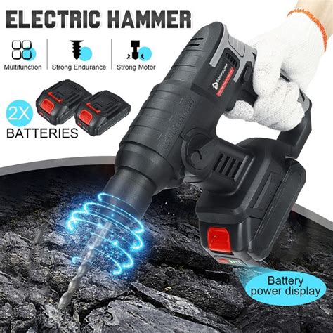 1000W Electric Rotary Hammer Cordless Multifunction Rechargeable Hammer