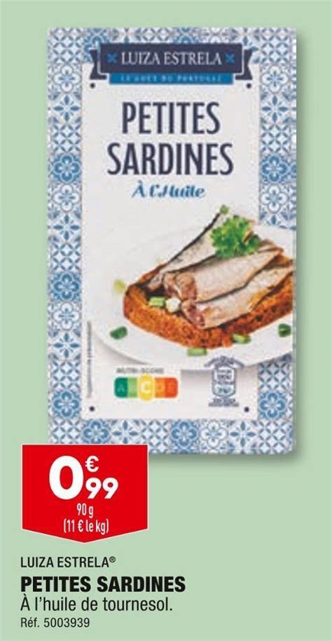 Promo Luiza Estrela Petites Sardines Chez ALDI