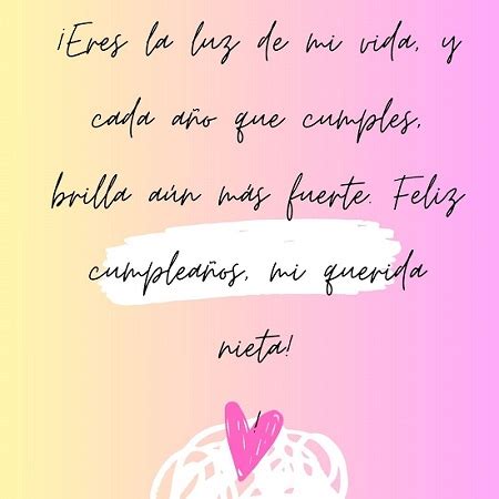 Frase De Cumpleaños Para Una Nieta