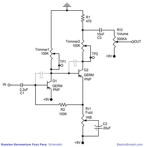 Myriad Fuzz Schematic Pin On Garage Rock And Fuzz