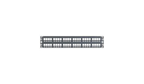 Panduit NetKey Flush Mount Modular Patch Panel - patch panel - 2U - 19" - NKPP48FMY - Patch ...