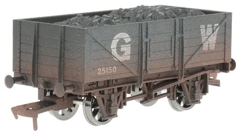 Dapol 4f 051 058 5 Plank Open Wagon In Gwr Grey 25150 Weathered