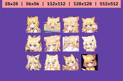 41 Twitch Discord Emote Girl Blonde Hair Twitch Emotes Girl Twitch