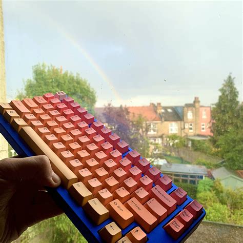 Sunset And Rainbow Rmechanicalkeyboards