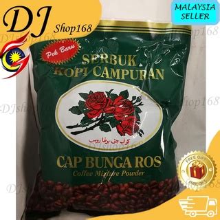 Cap Bunga Ros Serbuk Kopi Campuran 800g KASAR OR HALUS Product