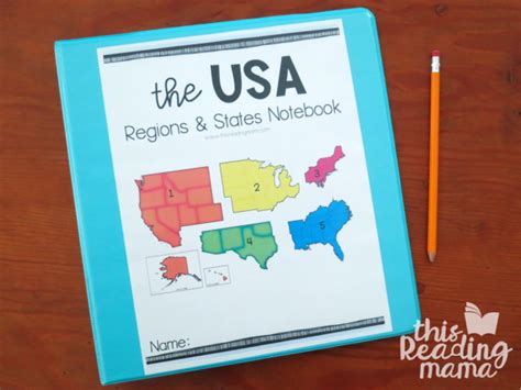 Regions and States of the USA Printable Pages - This Reading Mama