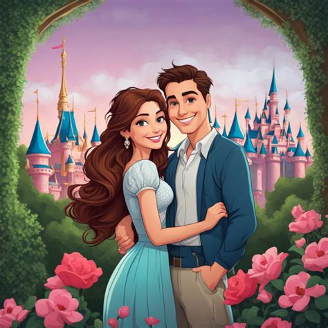 Draw couples cartoon portrait in disney style by Jenniferagan | Fiverr