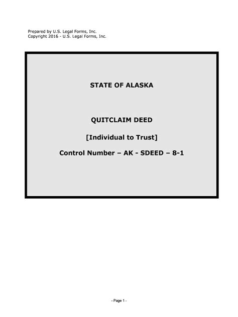 Alaska Warranty Deed From Individual To US Legal Forms Fill Out And