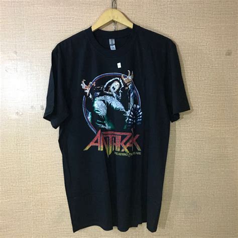 KAOS BAJU BAND THRASH METAL ANTHRAX BIG FOUR METALLICA MEGADETH SLAYER