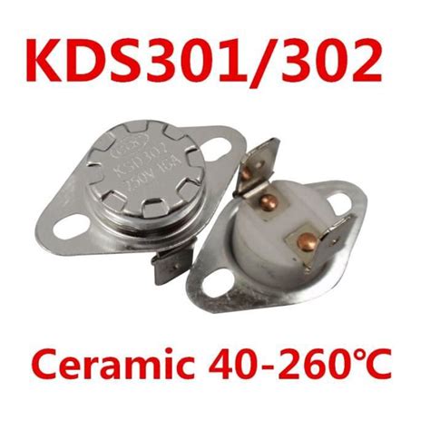 Normally Closed 60C Fusible Thermostat interrupteur température