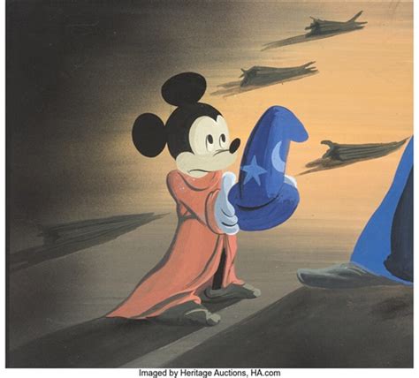 Fantasia Mickey Mouse As The Sorcerers Apprentice Storyboard Painting