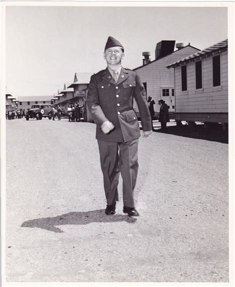 Mickey Rooney Original Candid Us Army Base Basic Training Vintage 1943