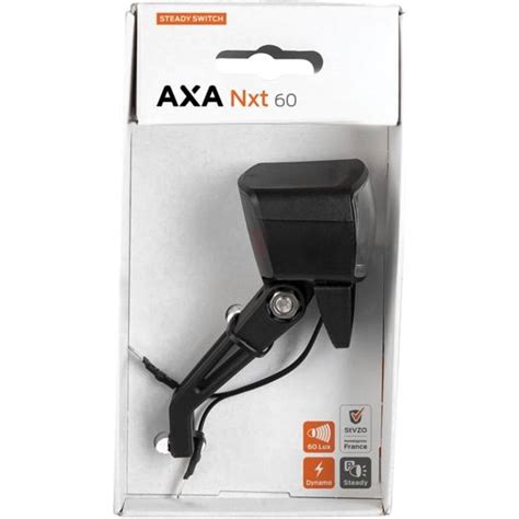 Buy Axa Nxt Headlight Led Lux Hub Dynamo Black At Hbs