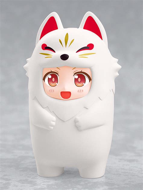 Nendoroid More Kigurumi Face Parts Case White Kitsune Nendoworld