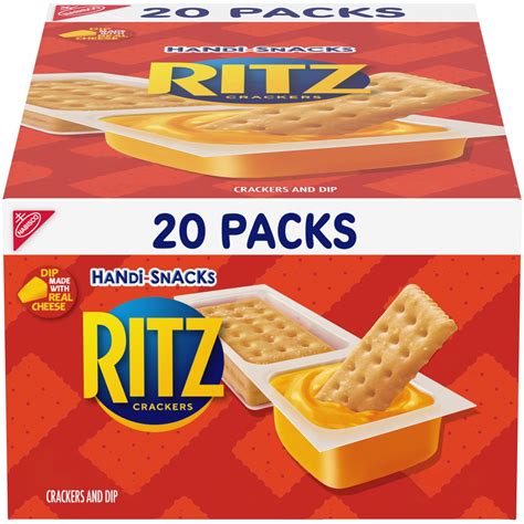 Handi-Snacks RITZ Crackers 'N Cheesy Dip Snack Packs, 20 Snack Packs 1. ...