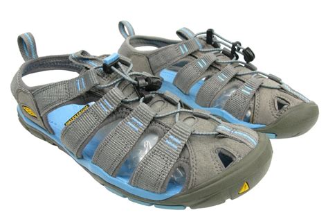 New Keen Clearwater Cnx Gray Blue Waterproof Shoes Sport Sandal Womens