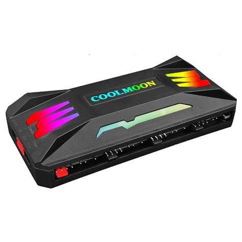 Buy Rqzhl Coolmoon Rgb Controller Pin Pwm V Pin Argb Fan Pc Case