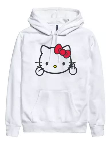 Buzo Hoodie Canguro Hello Kitty Fuck You Envío gratis