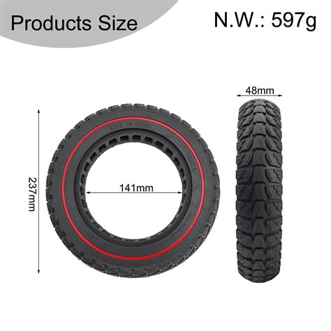 Sukiy 10inch Solid Tire For Xiaomi For M365 Pro E Scooter Rubber Tyre 102 Tubeless Wheel