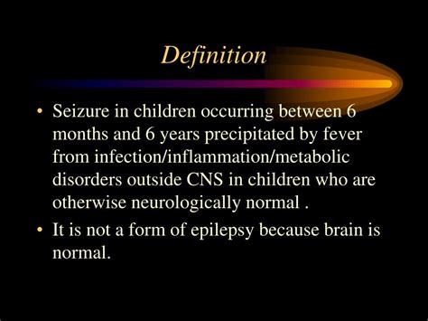 PPT - Febrile Convulsions PowerPoint Presentation - ID:329108