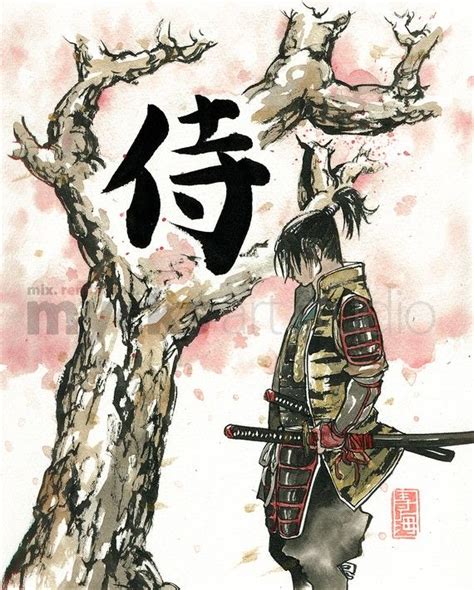 Cherry Blossom Wallpaper Anime Samurai - Mural Wall