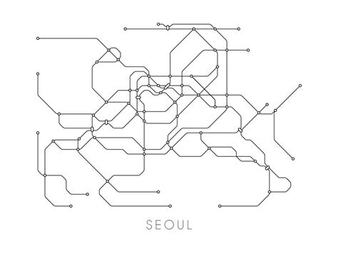 Seoul Subway Map Print Seoul Metro Map Poster - Etsy