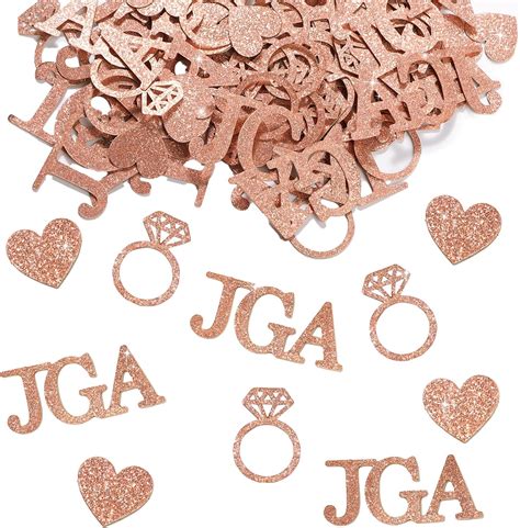 Colofalla Jga Deko Konfetti Rosegold Tischdekoration Jga Accessoires