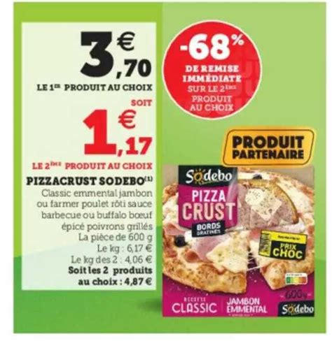 Promo Pizzacrust Sodebo Chez Hyper U Icatalogue Fr