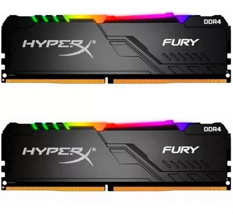 Memoria Ram Fury Gamer Color Negro Gb Hyperx Hx C Fb Ak