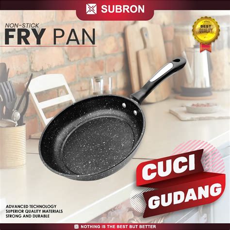 Jual SUBRON Fry Promo Pan Teflon Teplon Anti Lengket Non Sticky Wok